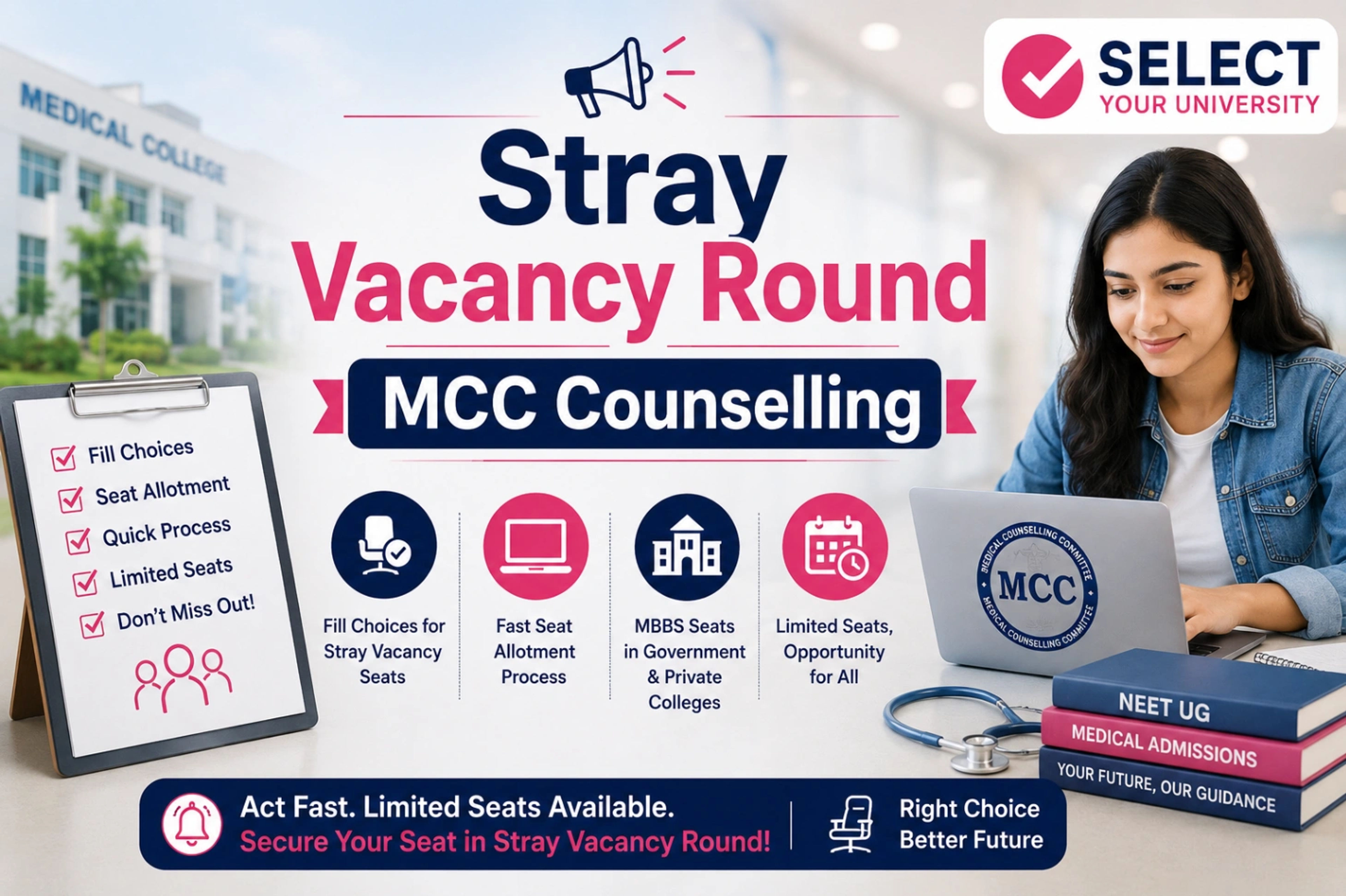 Stray Vacancy Round MCC Counselling