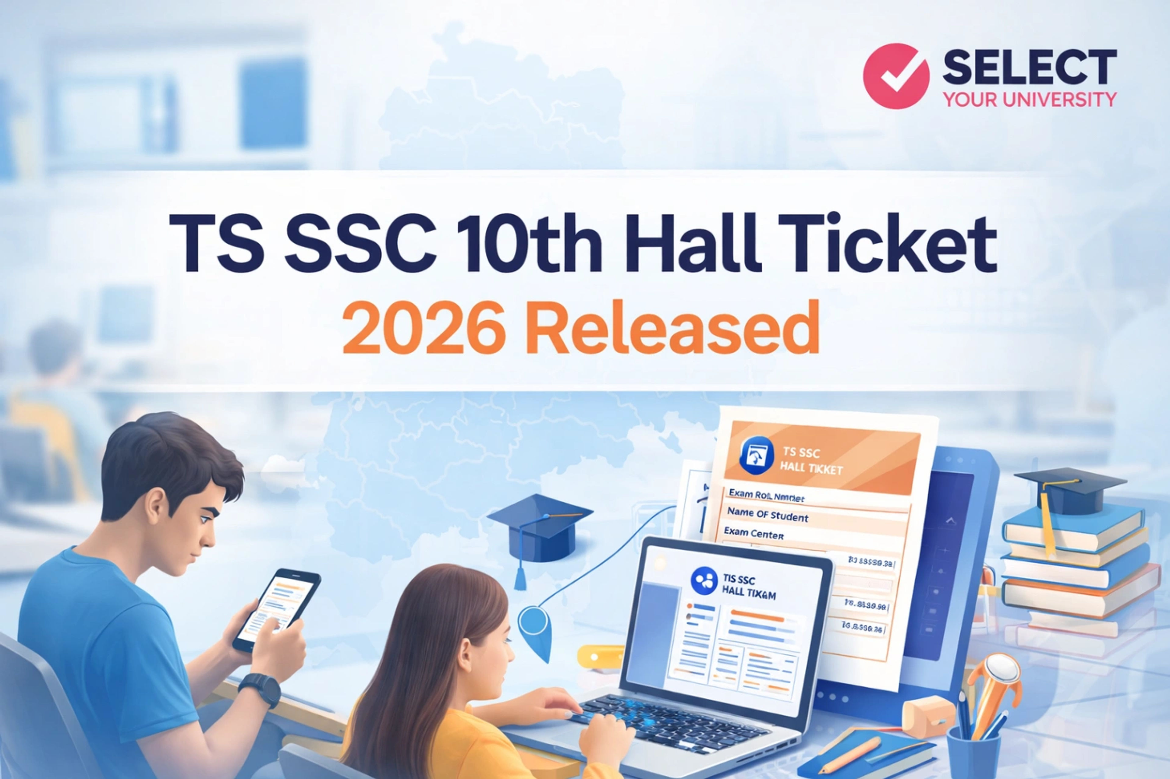 TS SSC 10th Hall Ticket 2026 Released