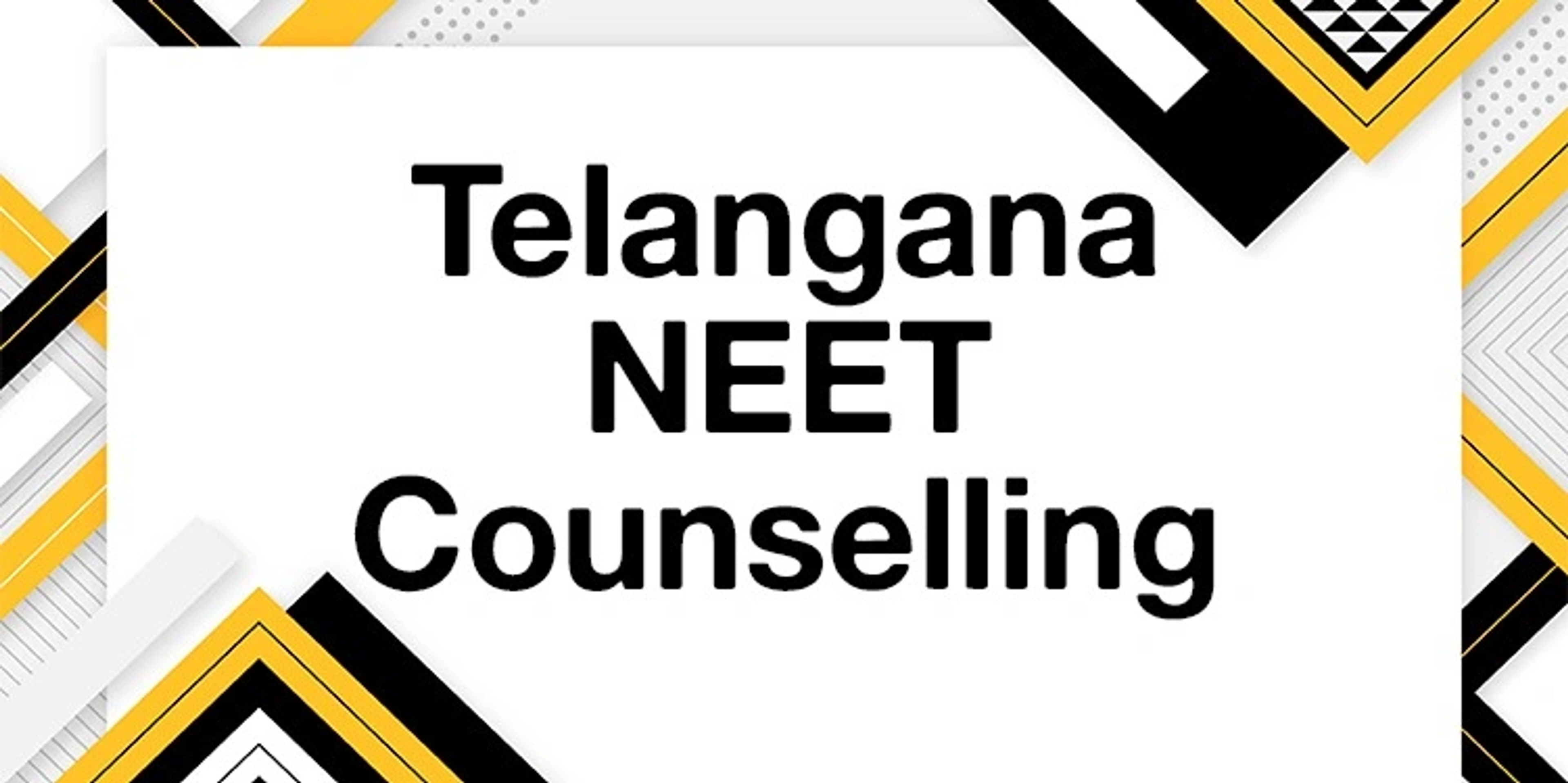 Telangana NEET  UG Counselling 