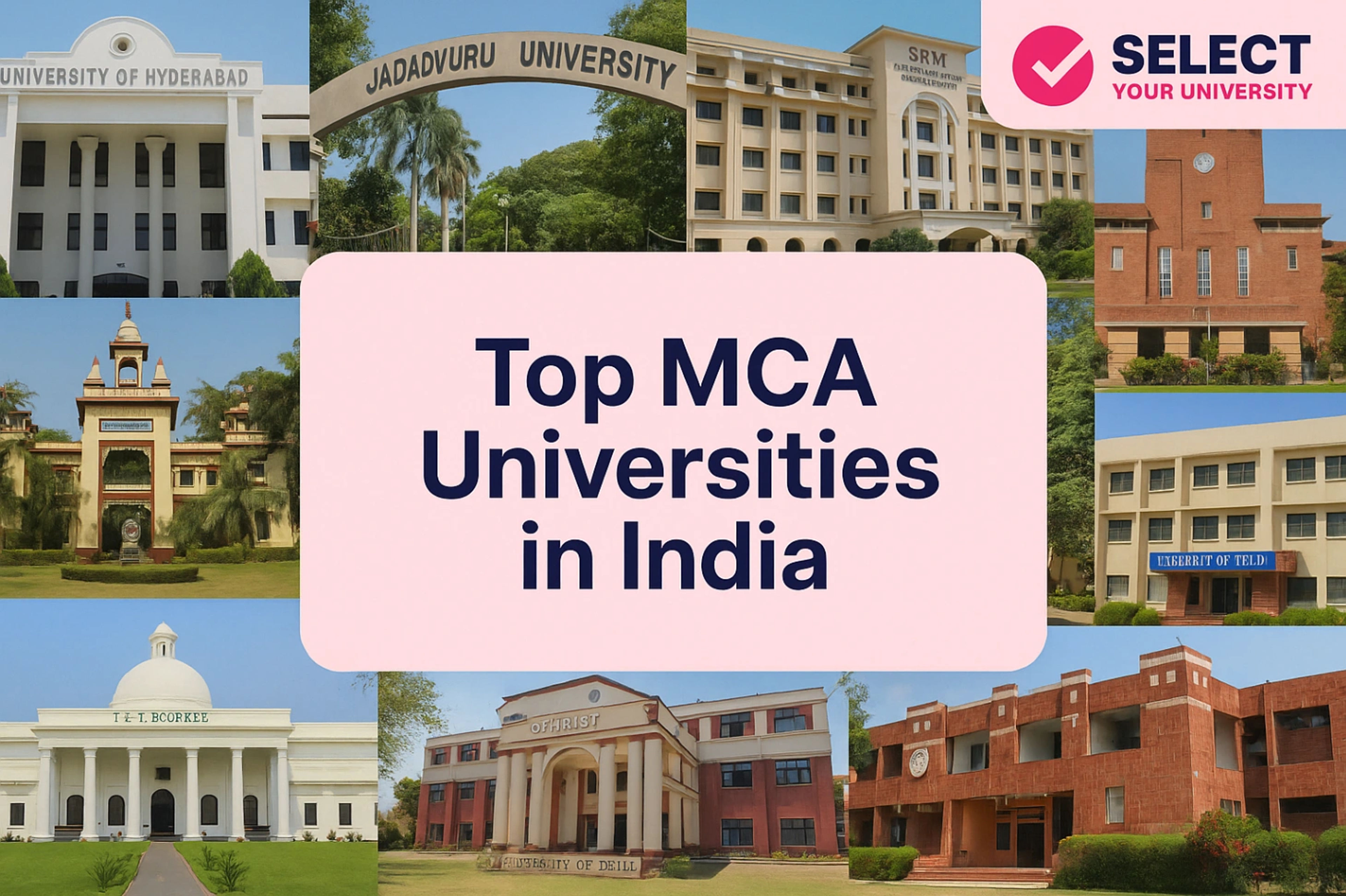 Top MCA Universities in India