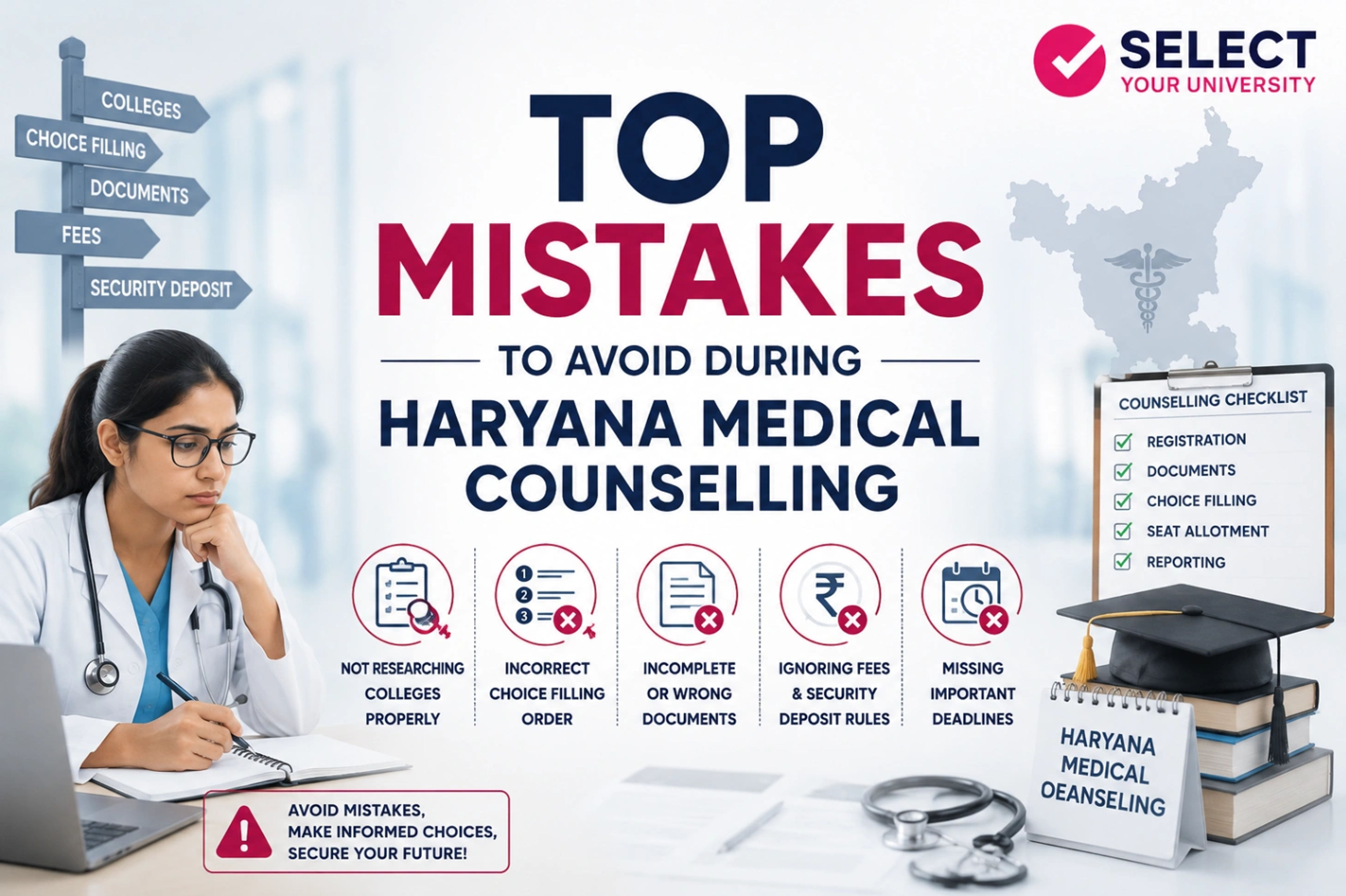 Top Mistakes to Avoid During Haryana Medical Counselling