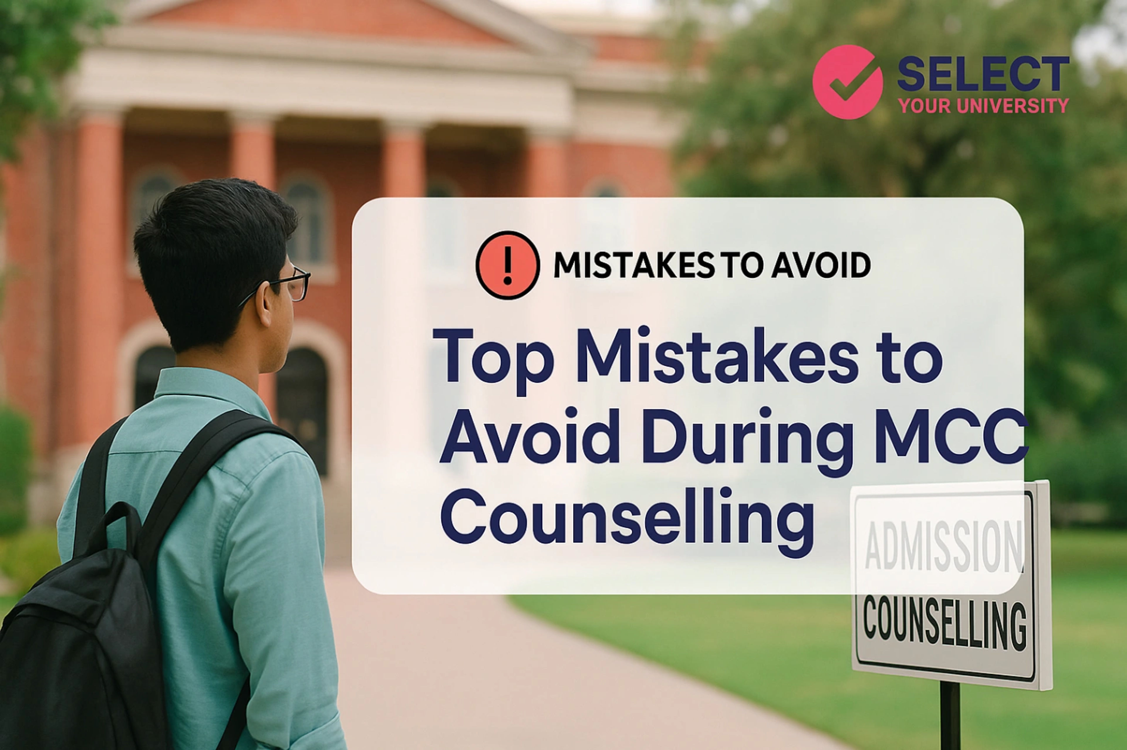 Top Mistakes to Avoid During MCC Counselling