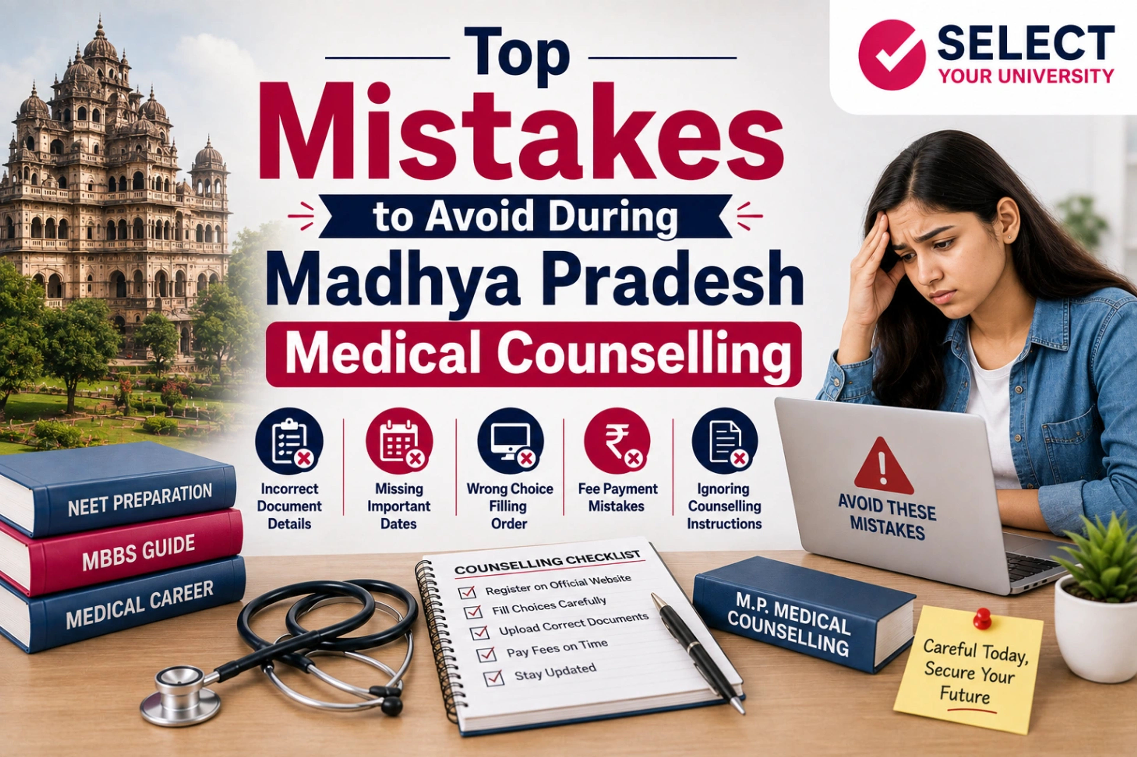 Top Mistakes to Avoid During Madhya Pradesh Medical Counselling