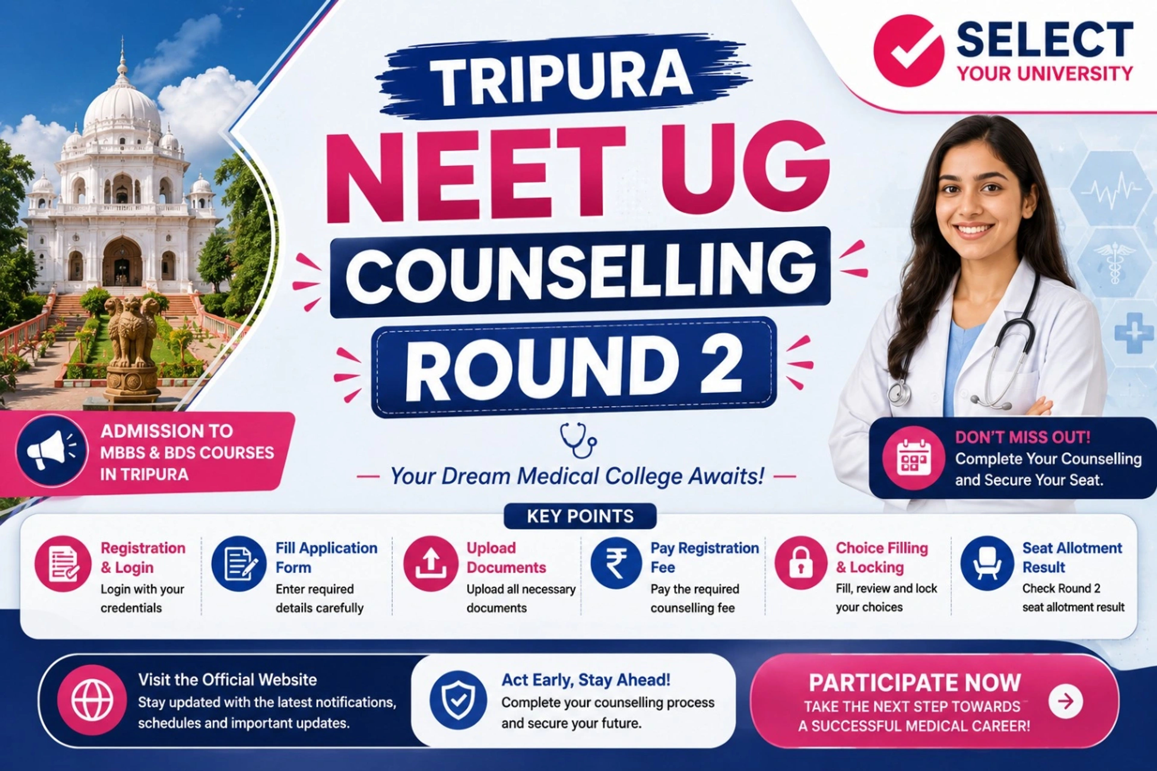 Tripura NEET UG Counselling Round 2