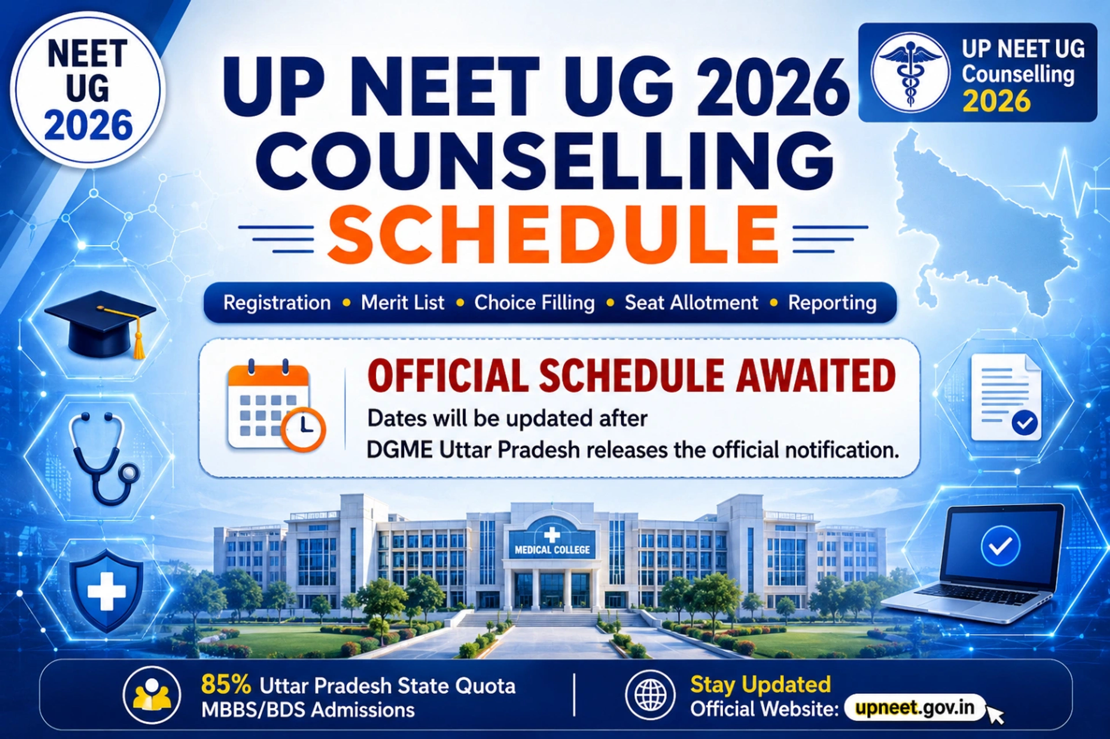 UP NEET UG Counselling 2026 Schedule Expected Soon