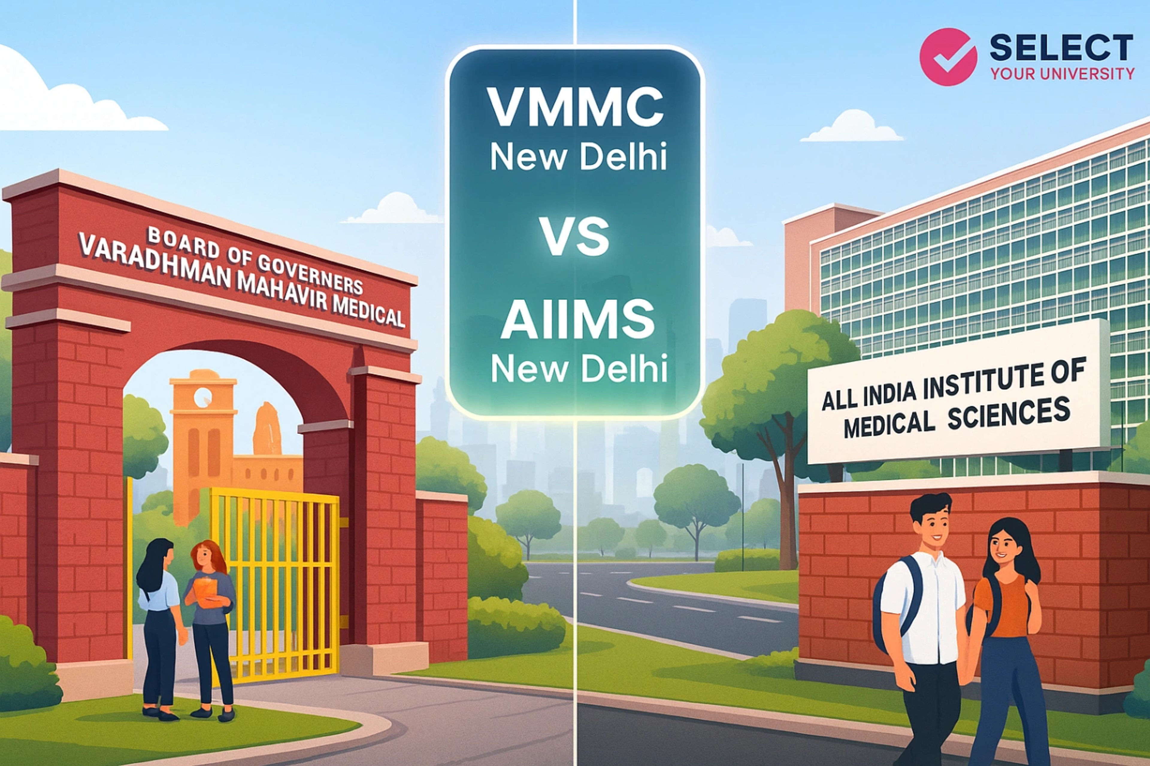 VMMC New Delhi vs AIIMS New Delhi