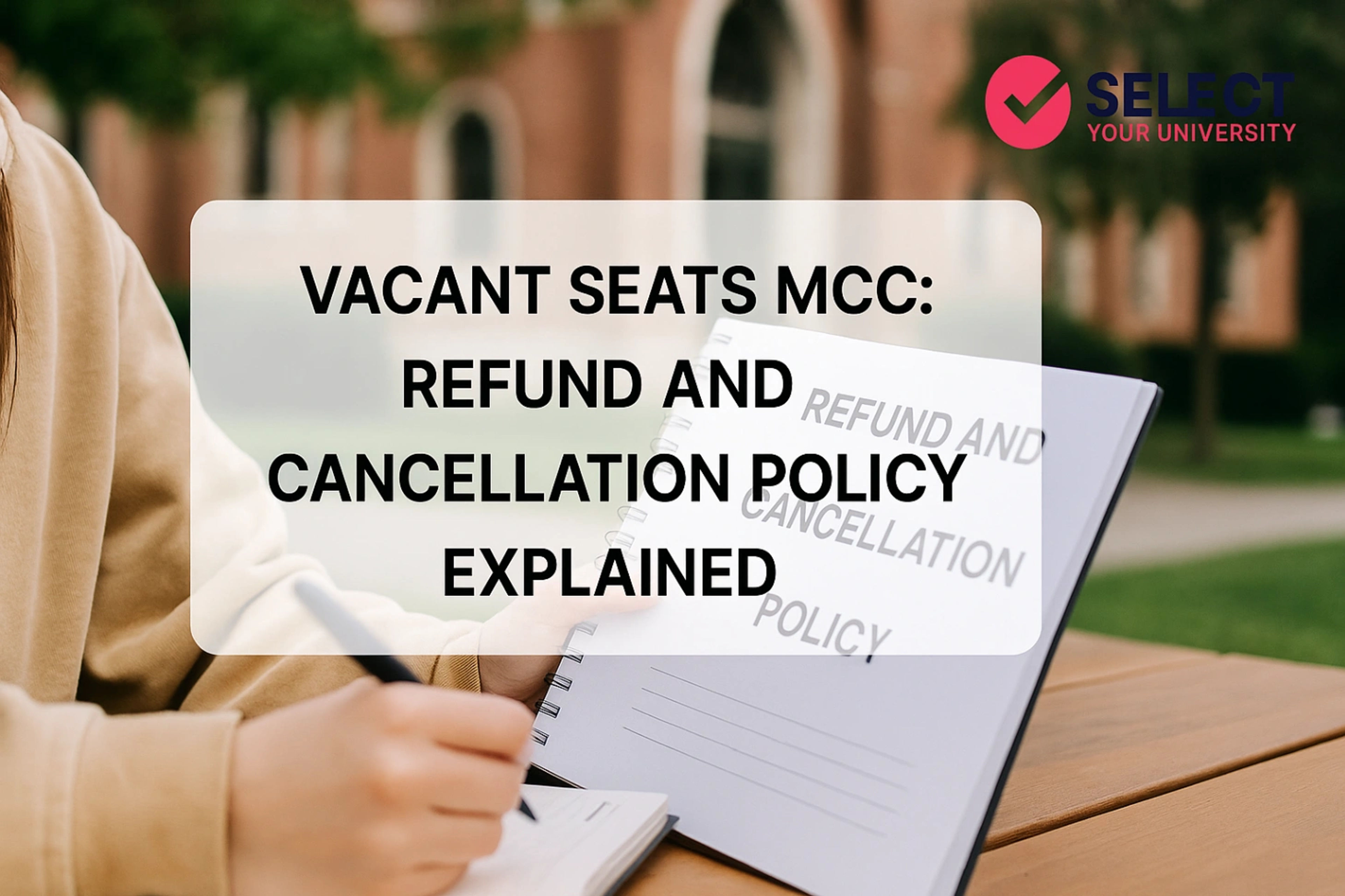 Vacant Seats MCC: Refund and Cancellation Policy Explained