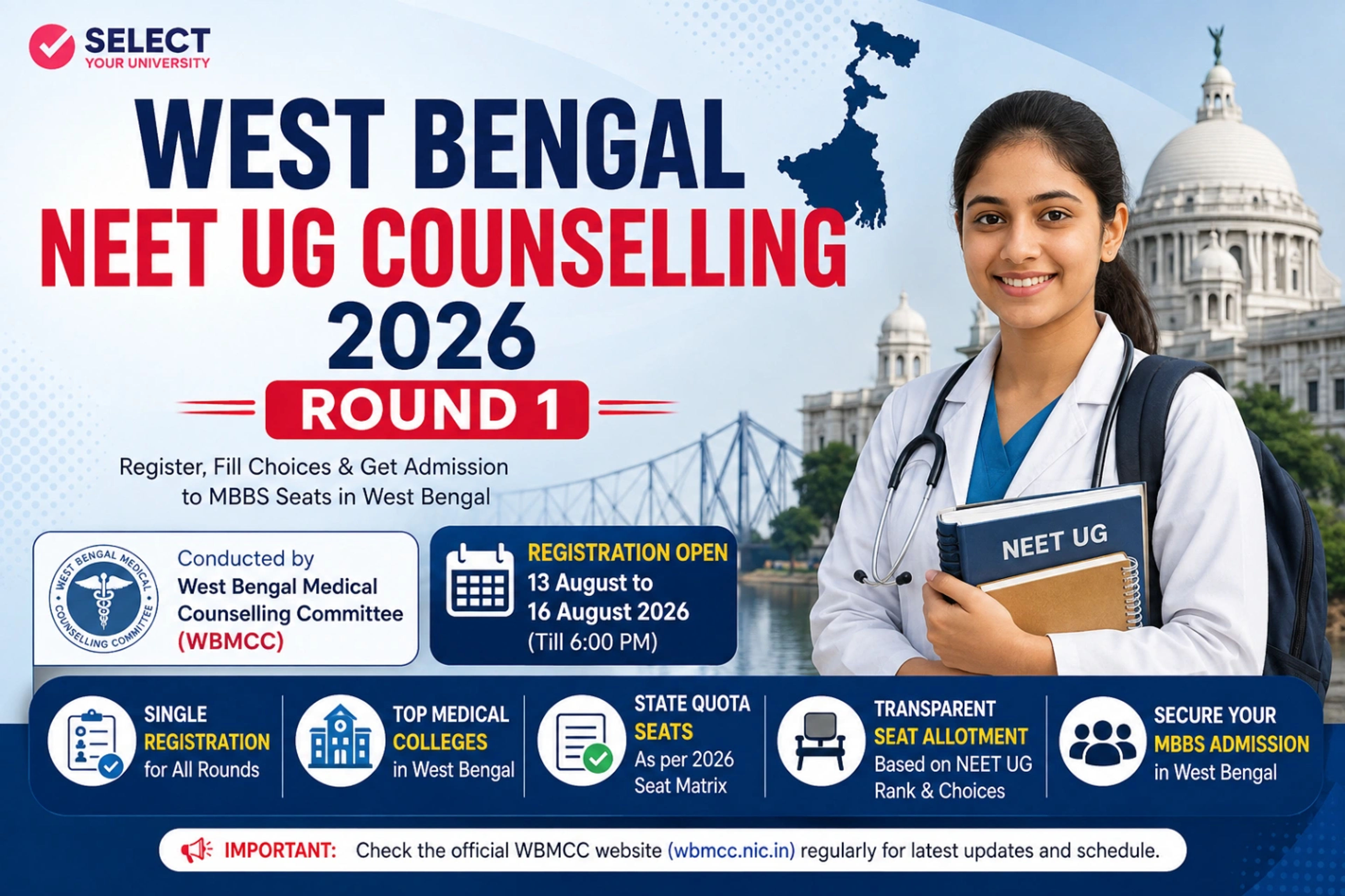West Bengal NEET UG Counselling 2026 Round 1