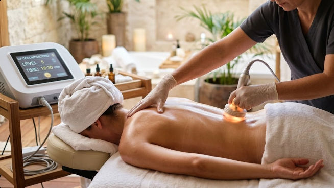 Masaje descontracturante de espalda y aparatología en el mejor spa masajes Mérida