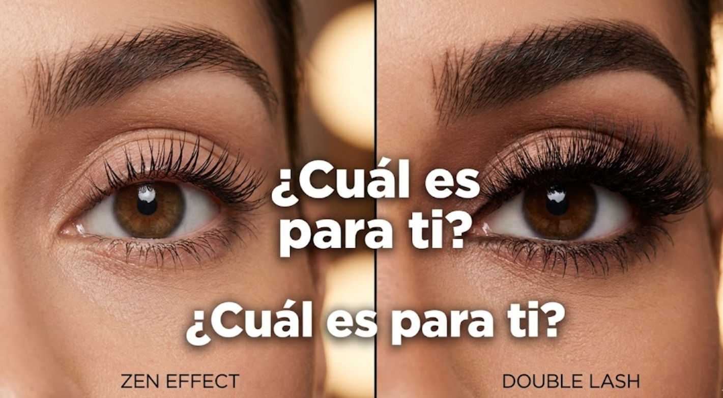 Comparativa Mascara Zen vs Double Lash Farmasi para pestañas de impacto y volumen sin postizas en Ella Skin & Spa Wellness Mérida