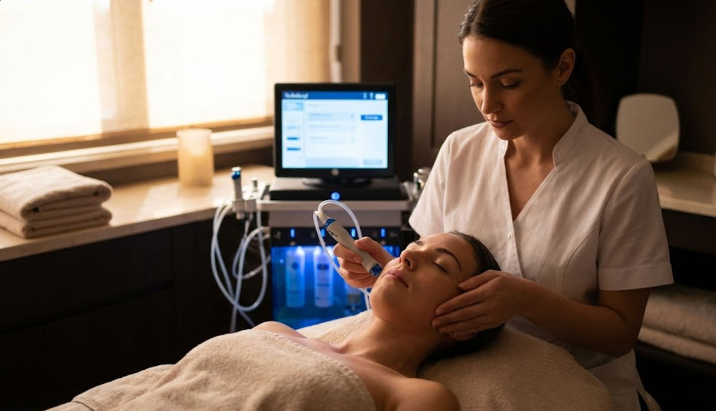 Novia con piel radiante y luminosa tras tratamiento facial en Ella Skin & Spa Wellness Mérida