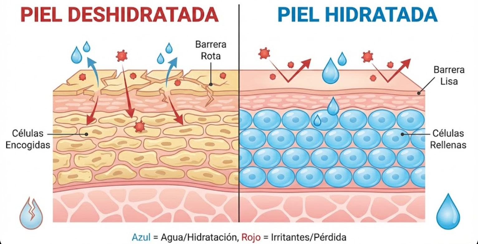 Tratamiento para piel grasa en Mérida: El error de dejar de usar crema hidratante y sus consecuencias en la barrera cutánea - Ella Skin & Spa Wellness