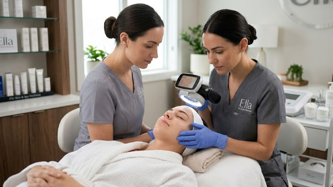 Diagnóstico de piel avanzado y tratamientos faciales en spa en Mérida Ella Skin & Spa Wellness