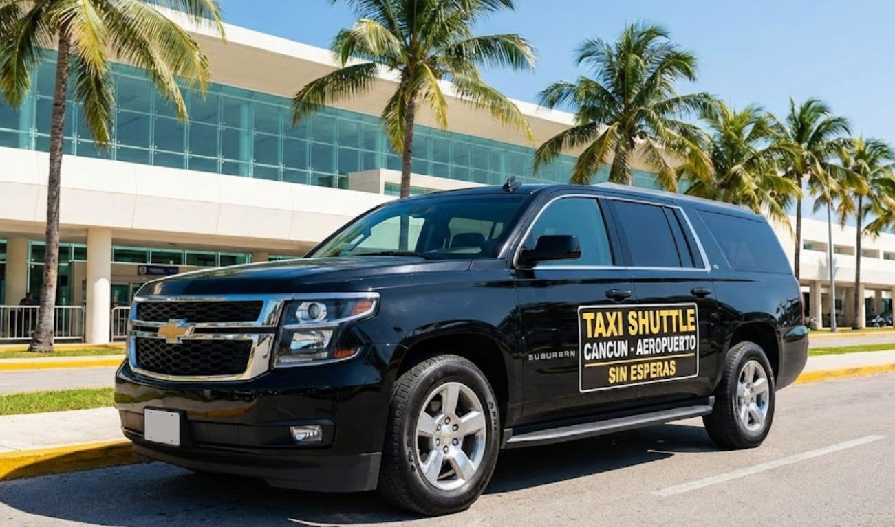 Taxi directo sin tiempos de espera en Aeropuerto de Cancún y traslado inmediato sin filas