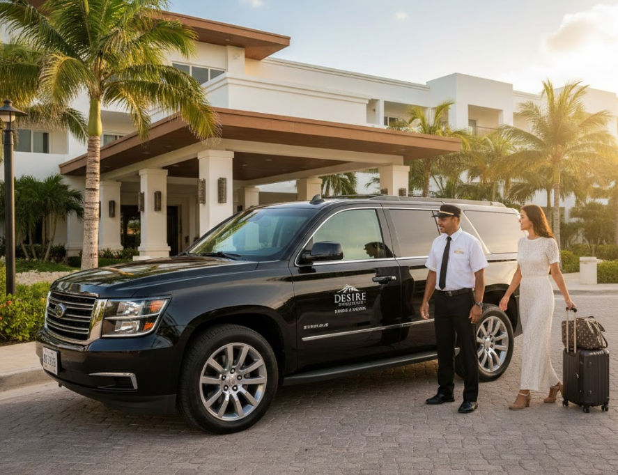 Transporte privado al Desire Resort Riviera Maya y traslados VIP desde el Aeropuerto de Cancún