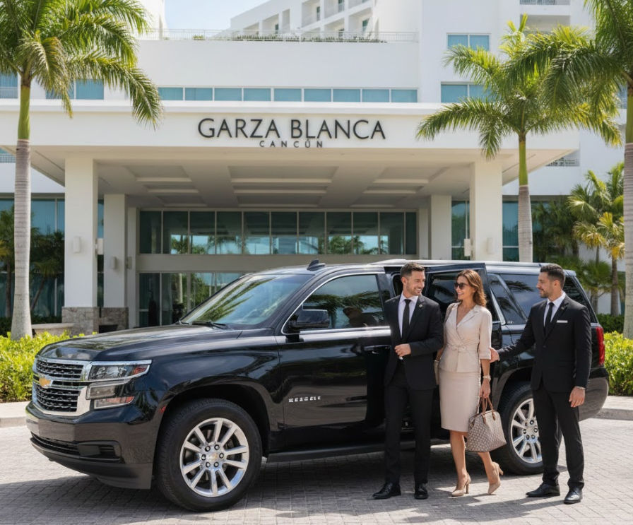 Traslado al Garza Blanca Cancun - Servicio VIP directo y seguro Transporte privado al Hotel Garza Blanca Resort & Spa Cancun y taxi de lujo desde el Aeropuerto