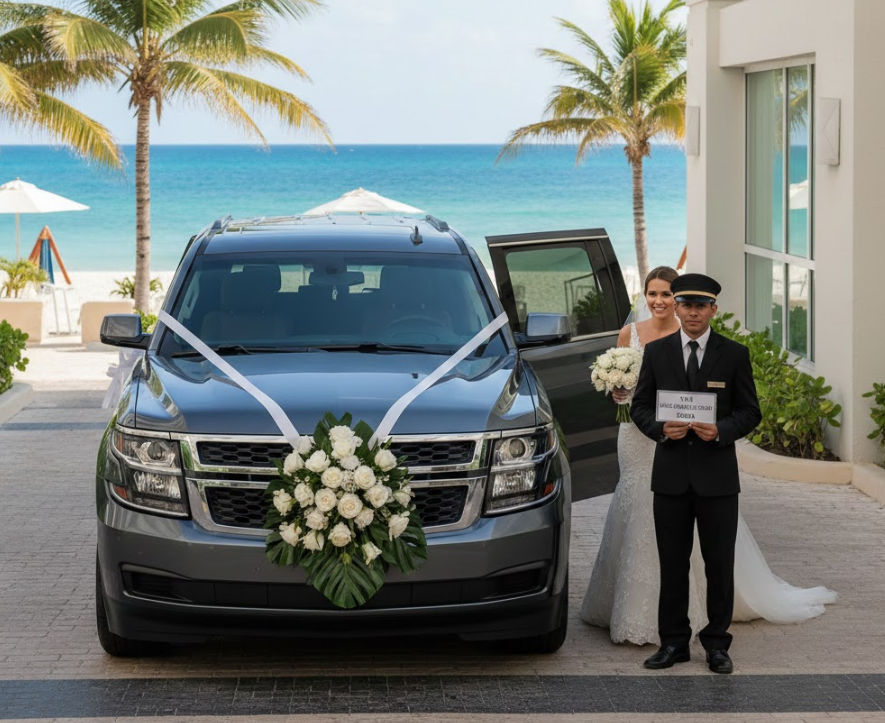 Transporte privado para bodas y traslados de invitados a eventos en vehículos de lujo