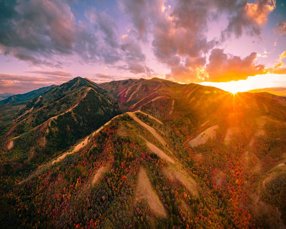 image of Wellsville Autumn Sunburst