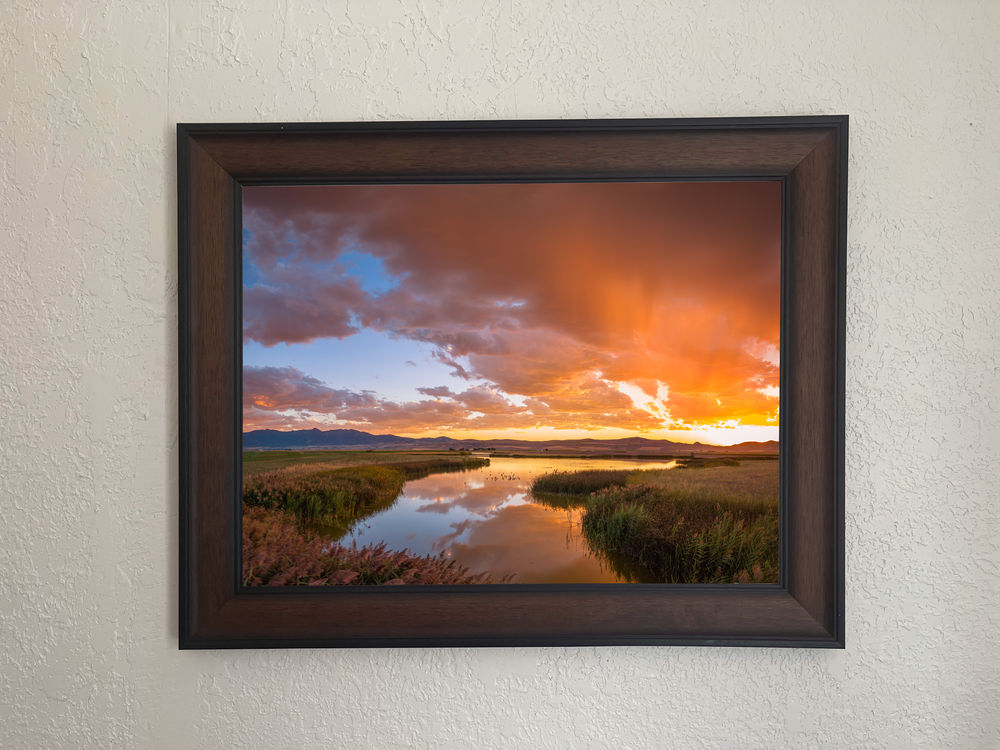 image of Cache Valley Summer Sunset - Clay Slough