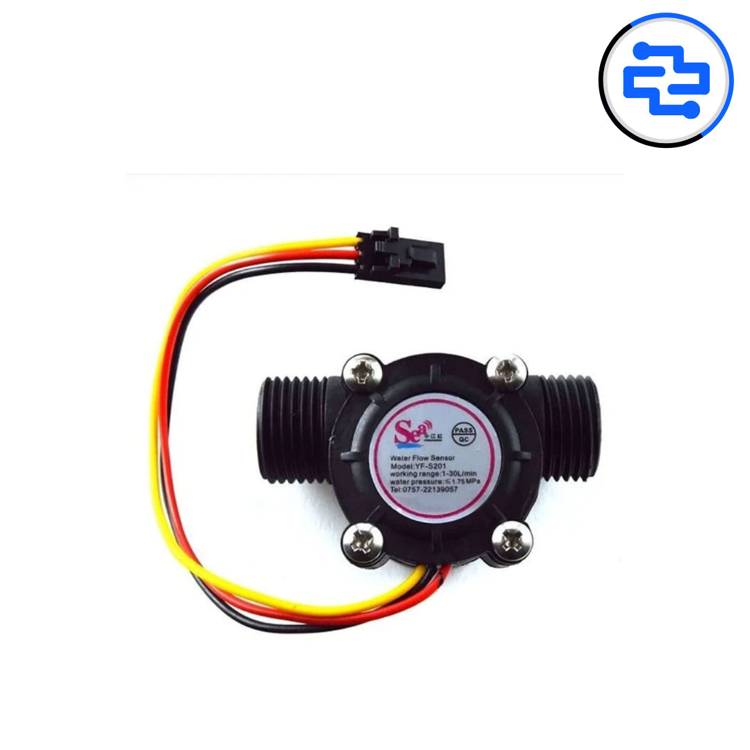 Thumbnail 1 for 1/2 Inch Water Flow Sensor - YF-S201