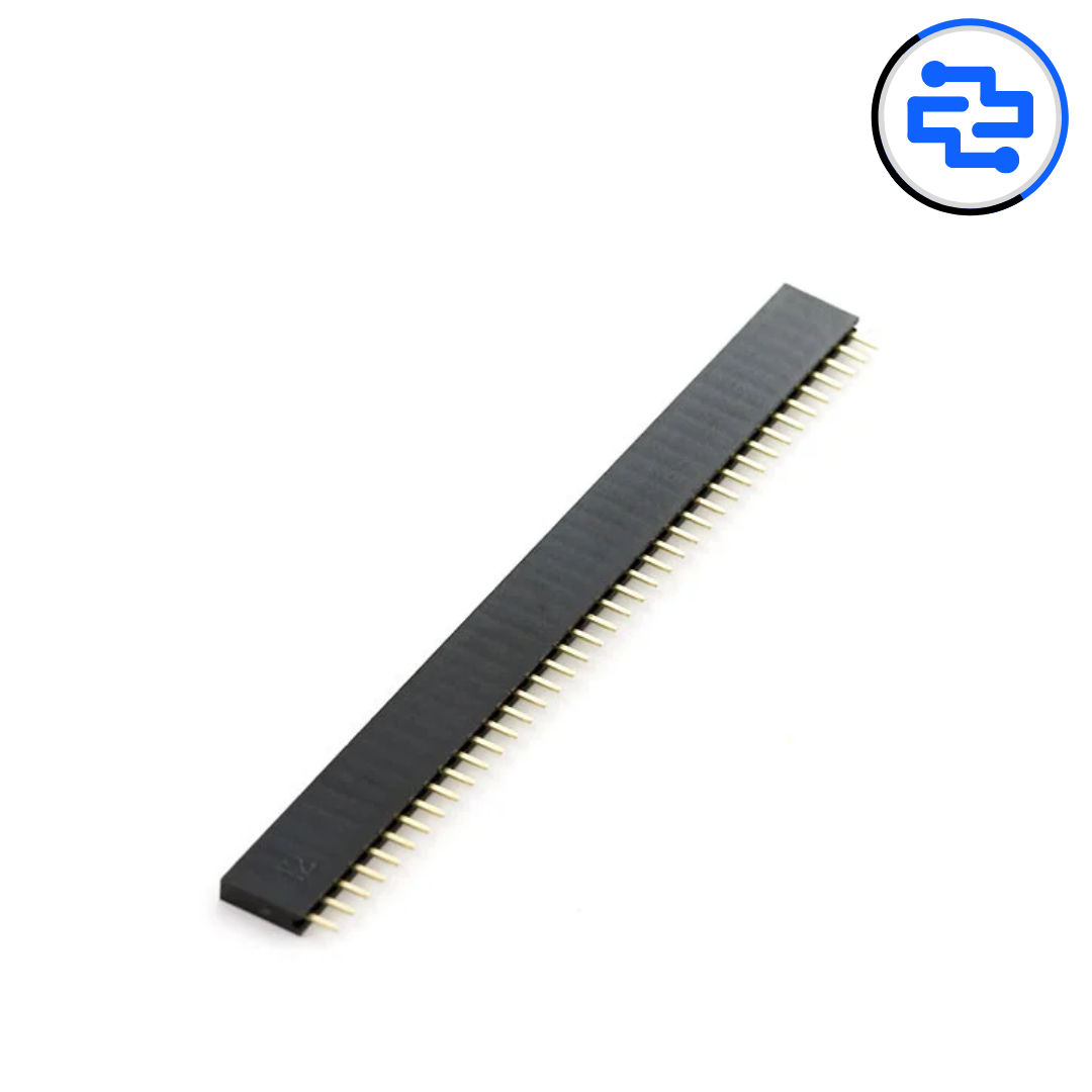 Thumbnail 1 for Female Header Strip 2.54mm 1x40 Pin Single Row