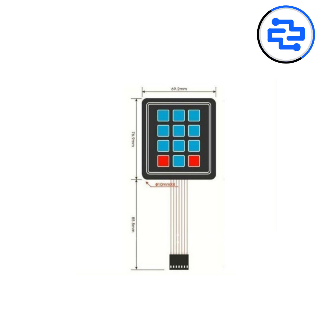 Thumbnail 4 for 4×4 Matrix Membrane Keypad