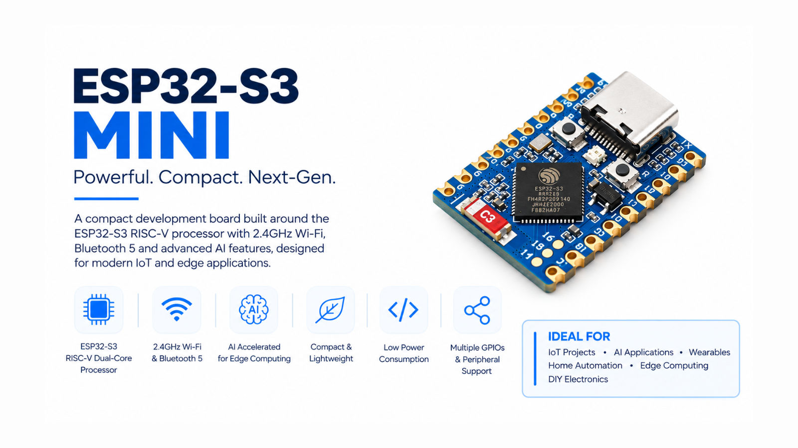 ESP32-S3 Mini Development Board