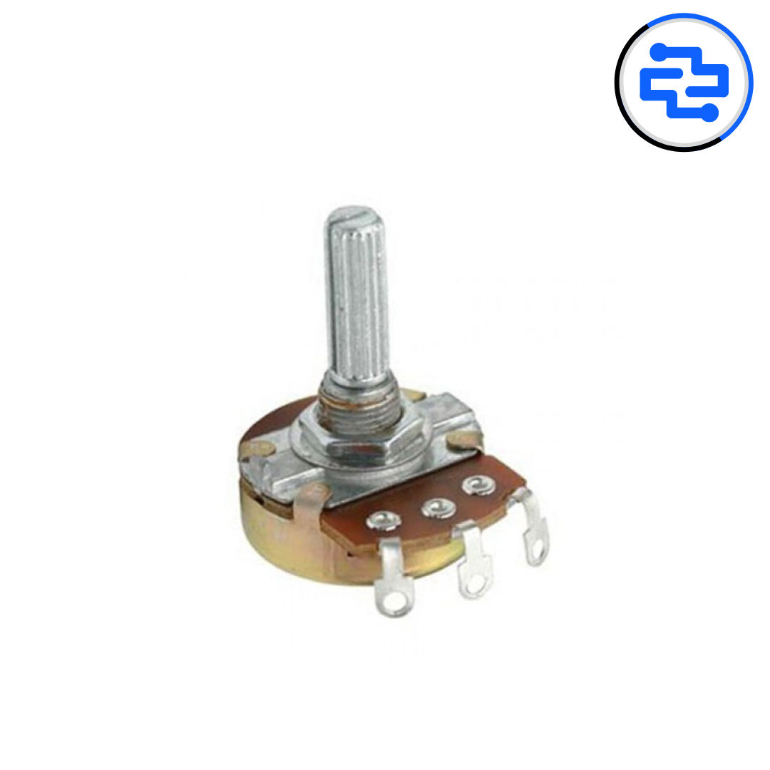 Thumbnail 1 for 47K Ohm 3 Pin Shaft Potentiometer