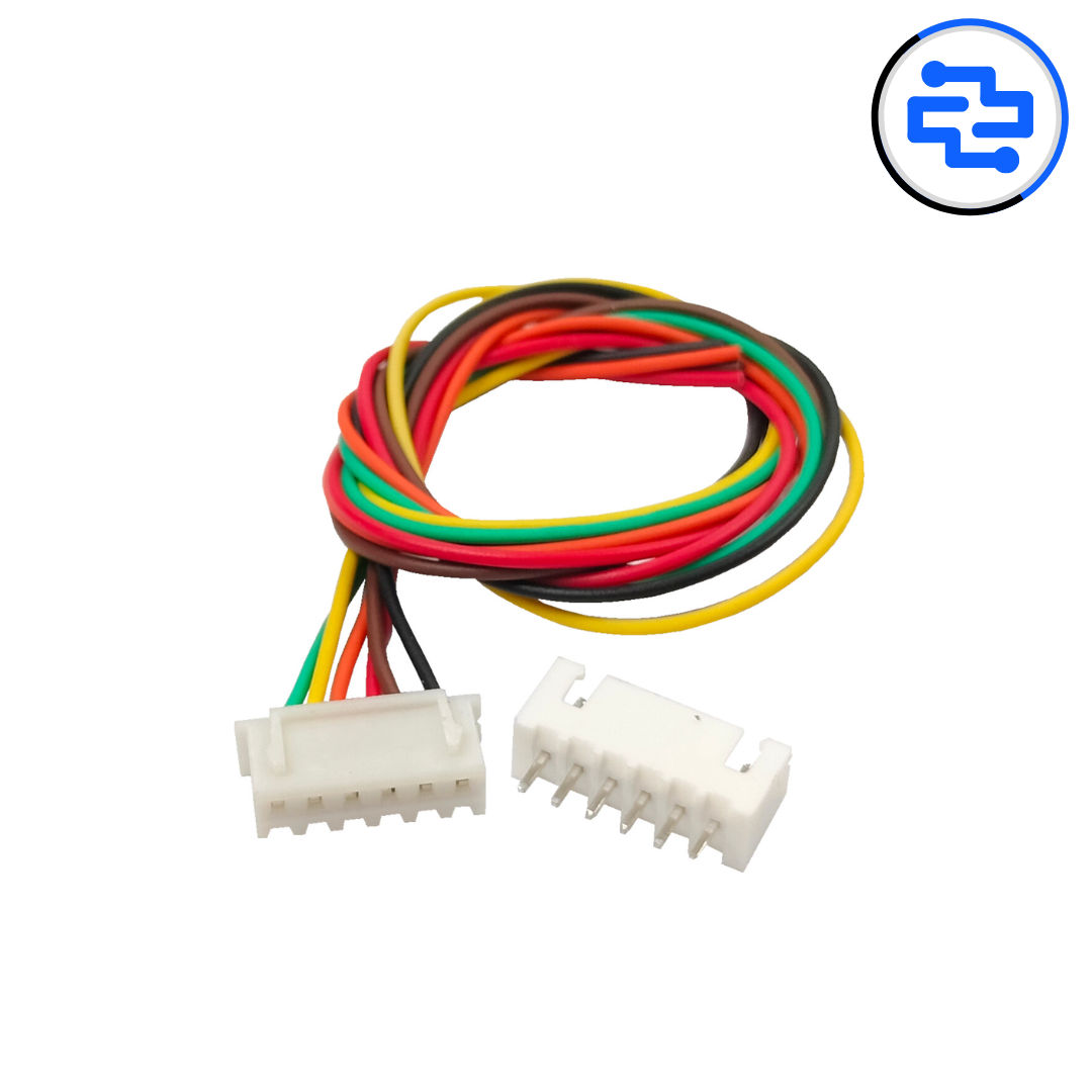 Thumbnail 1 for 6 Pin JST XH 2.54mm Male to Female Connector