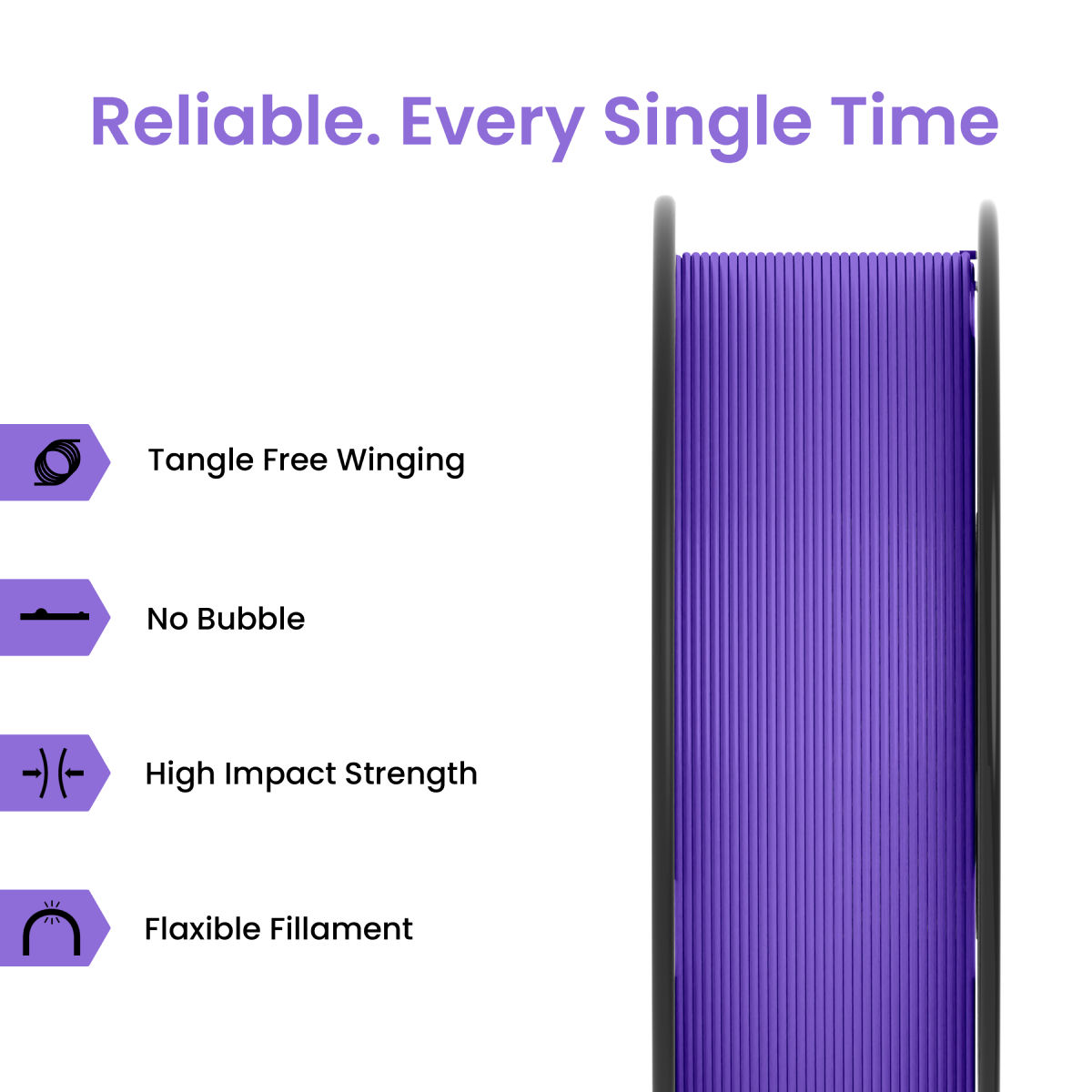 Thumbnail 2 for Purple PLA+ 3D Printer Filament