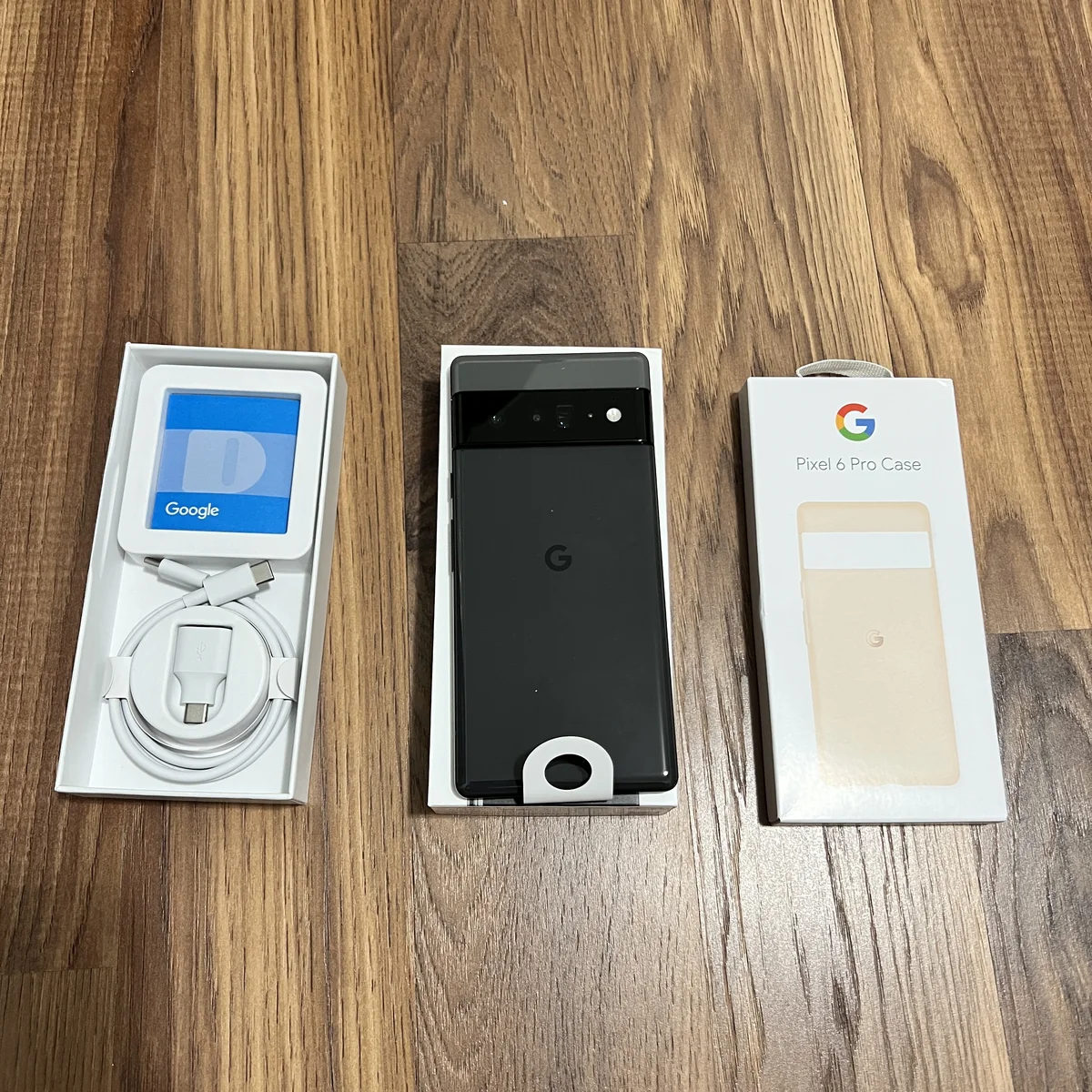 Google Pixel 6 Pro with accessory box