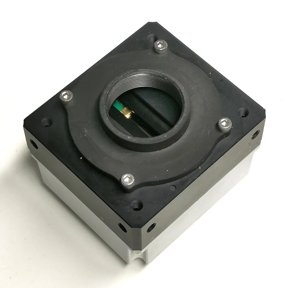 A line-scan camera used for industrial machine vision.