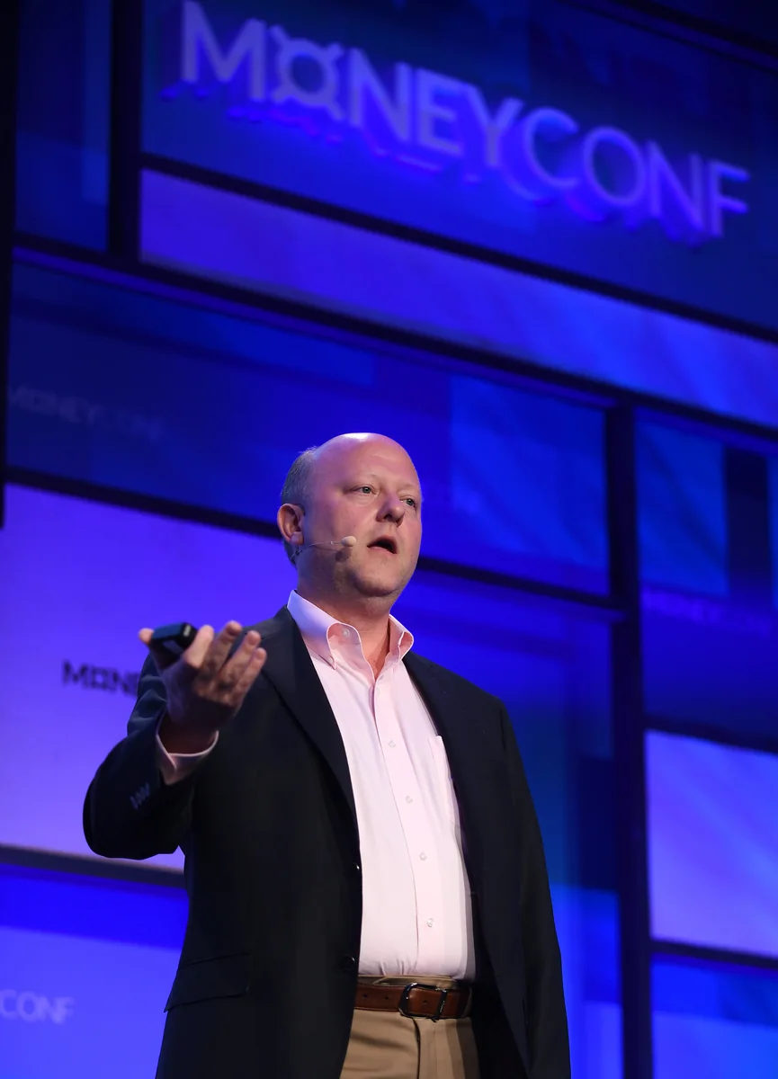Circle co-founder and CEO Jeremy Allaire speaking at MoneyConf in Dublin in 2018.