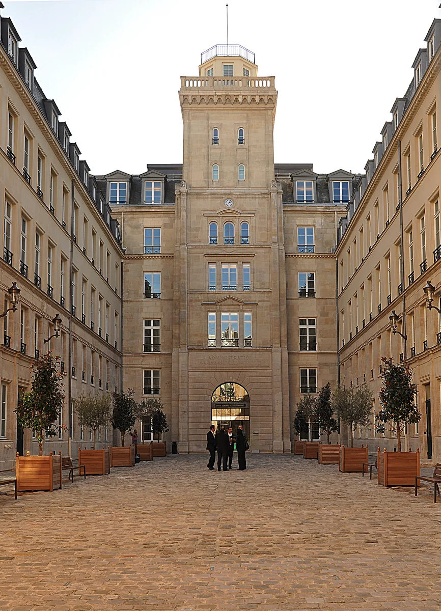 Former ESMA premises in the Chappe telegraph tower building at 103 rue de Grenelle, Paris.