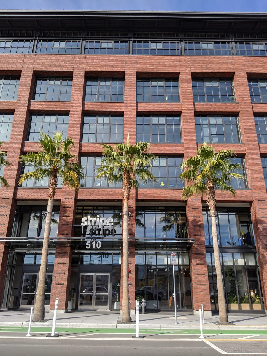 Entrance to Stripe headquarters in San Francisco.