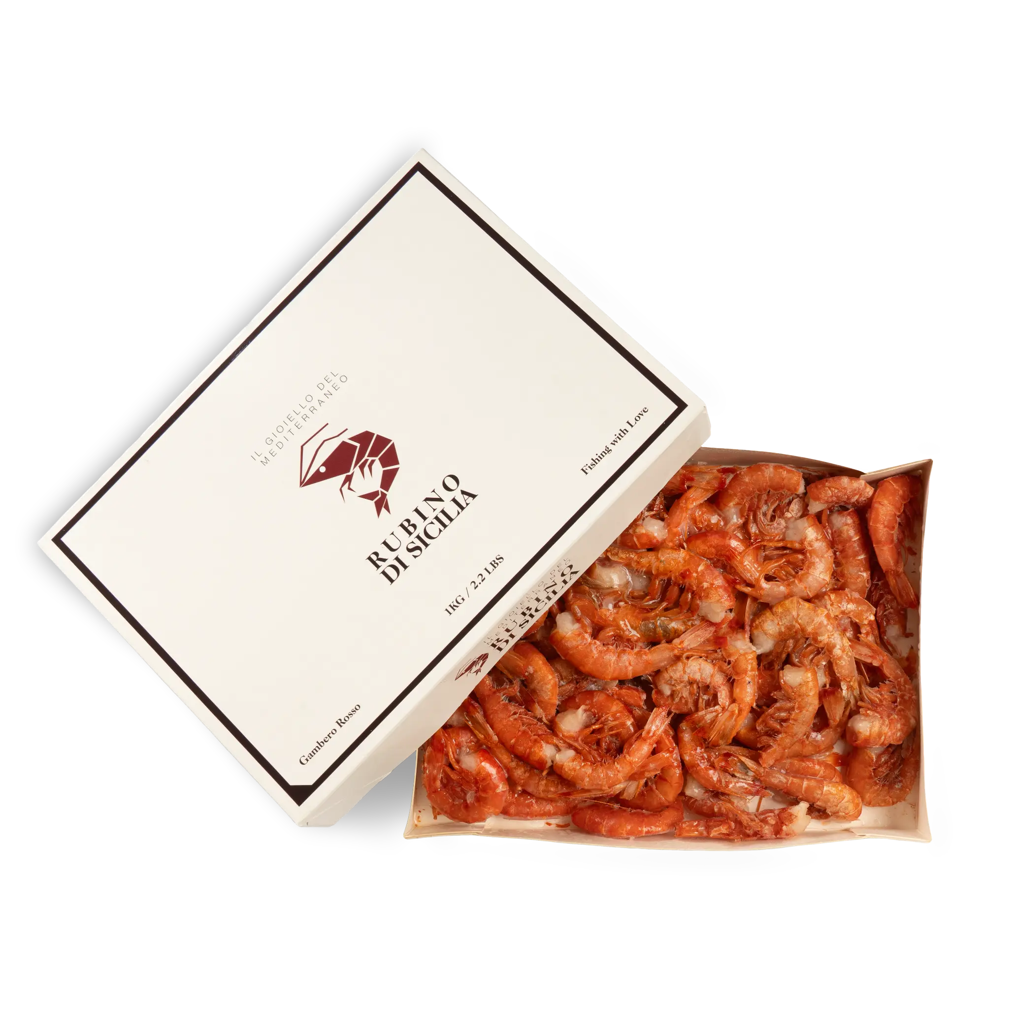 CODE DI GAMBERO ROSSO RUBINO DI SICILIA (90/150pz)