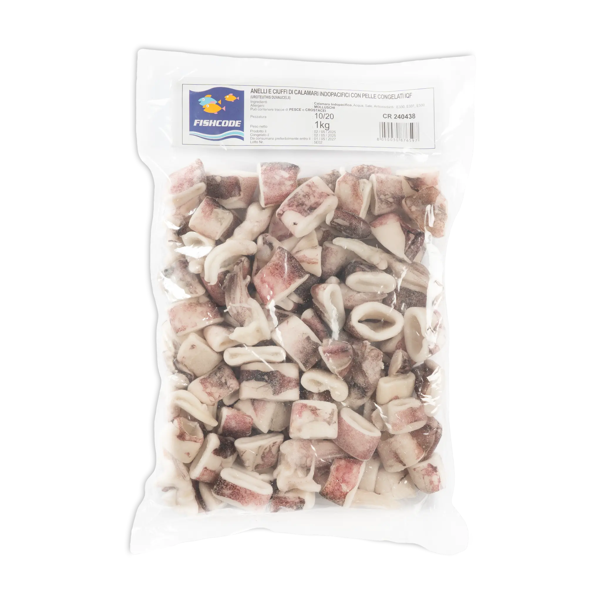 ANELLI E CIUFFI  10/20 IQF  (con pelle) – “Jinny marine”