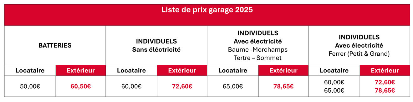 Location garage