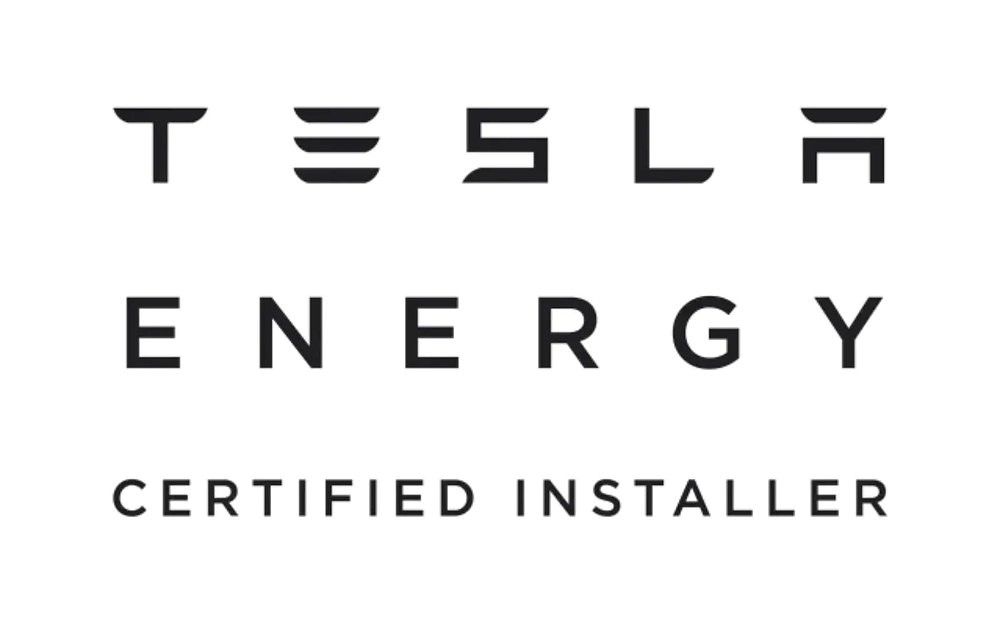 Website accreditations logo for teslacertifiedinstaller