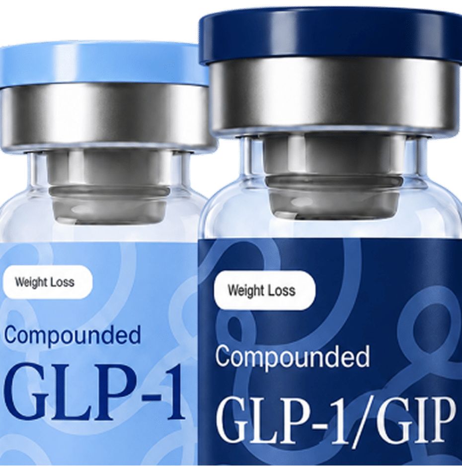 Multiple compounded medication bottles