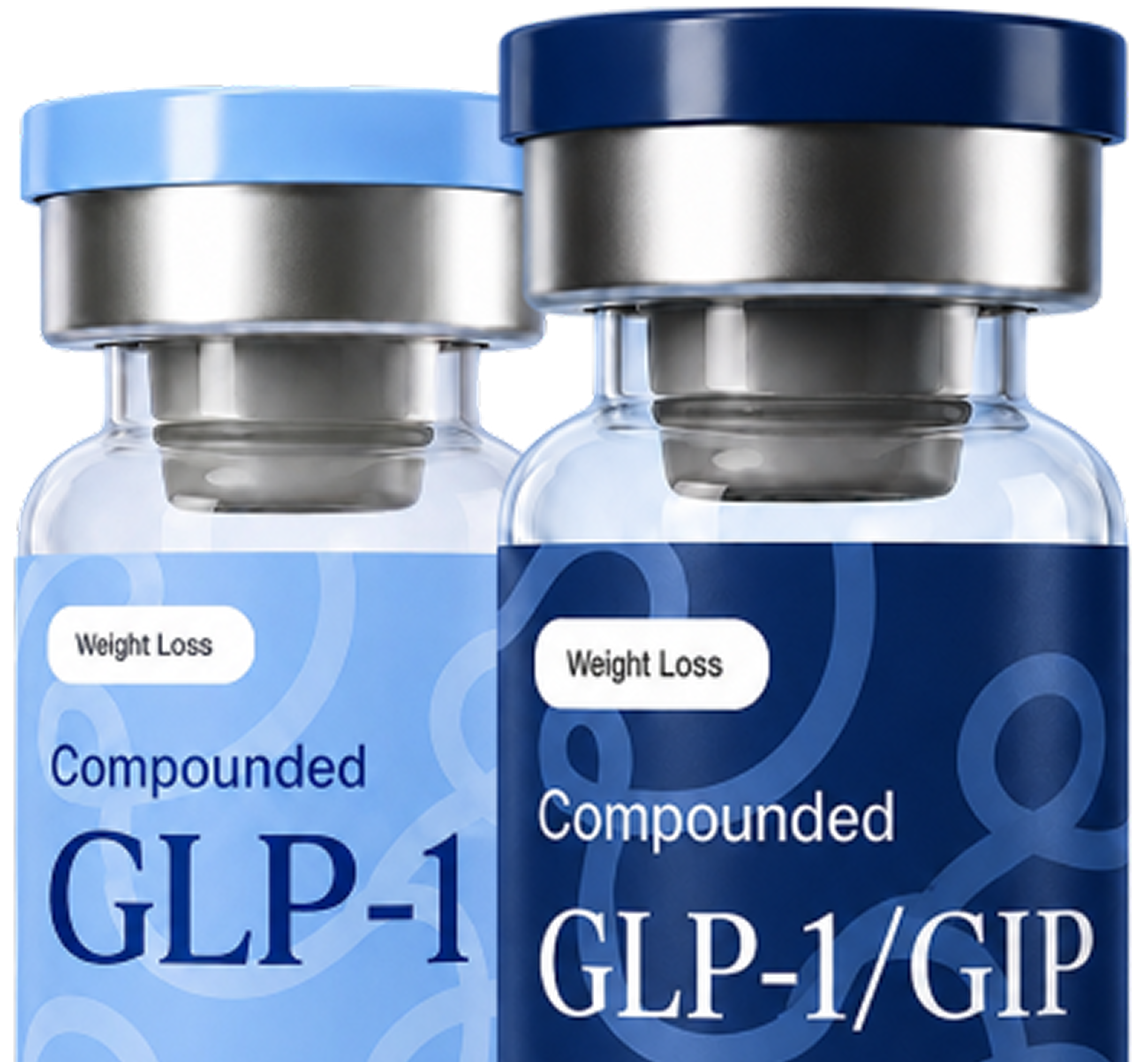 Multiple compounded medication bottles