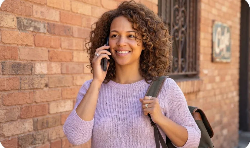 Patient speaking with a provider by phone