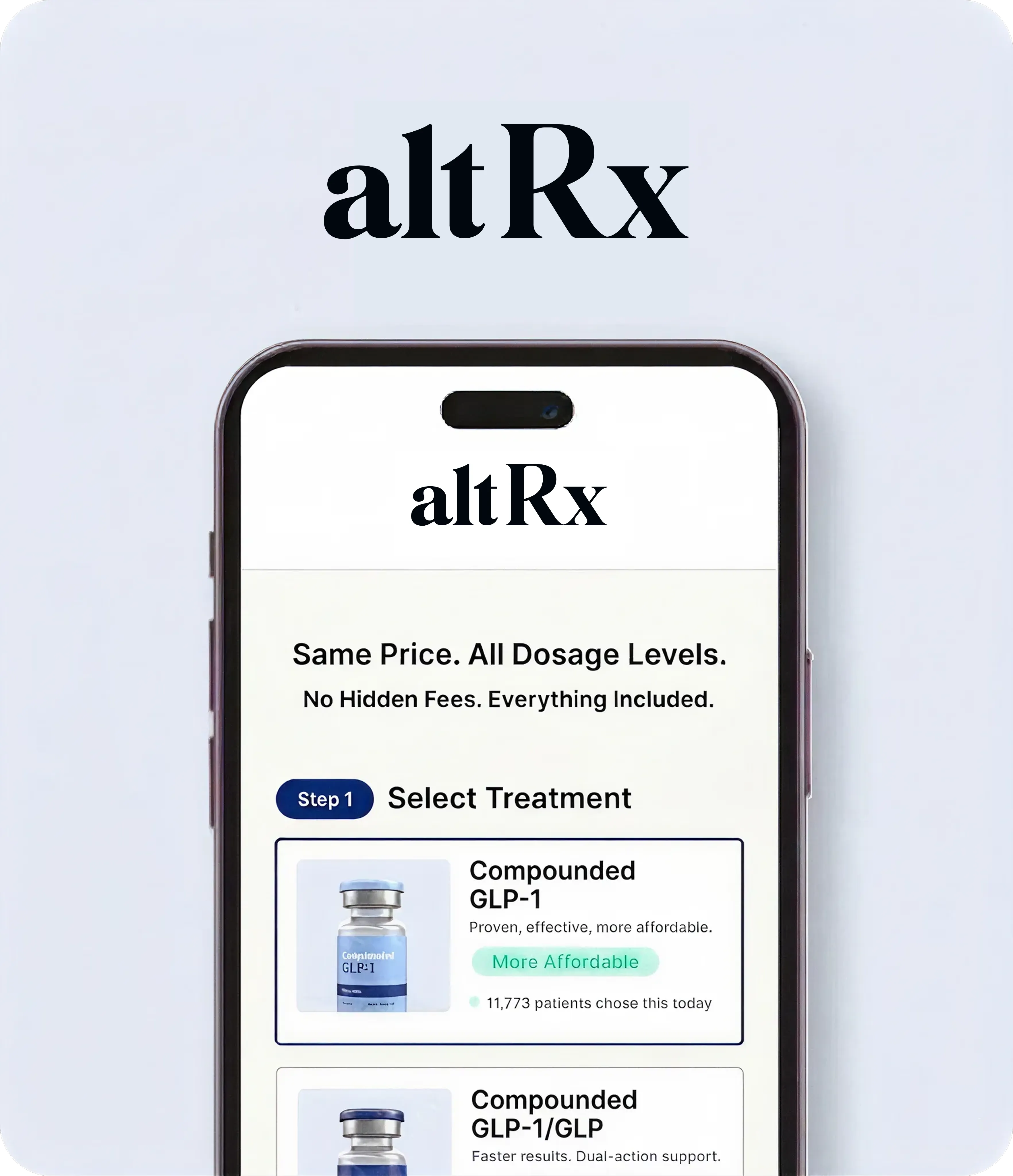RX Optimal vials and phone