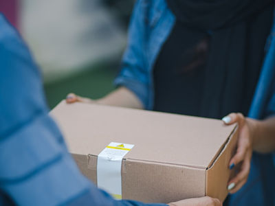 Member receiving a Theirsrx delivery