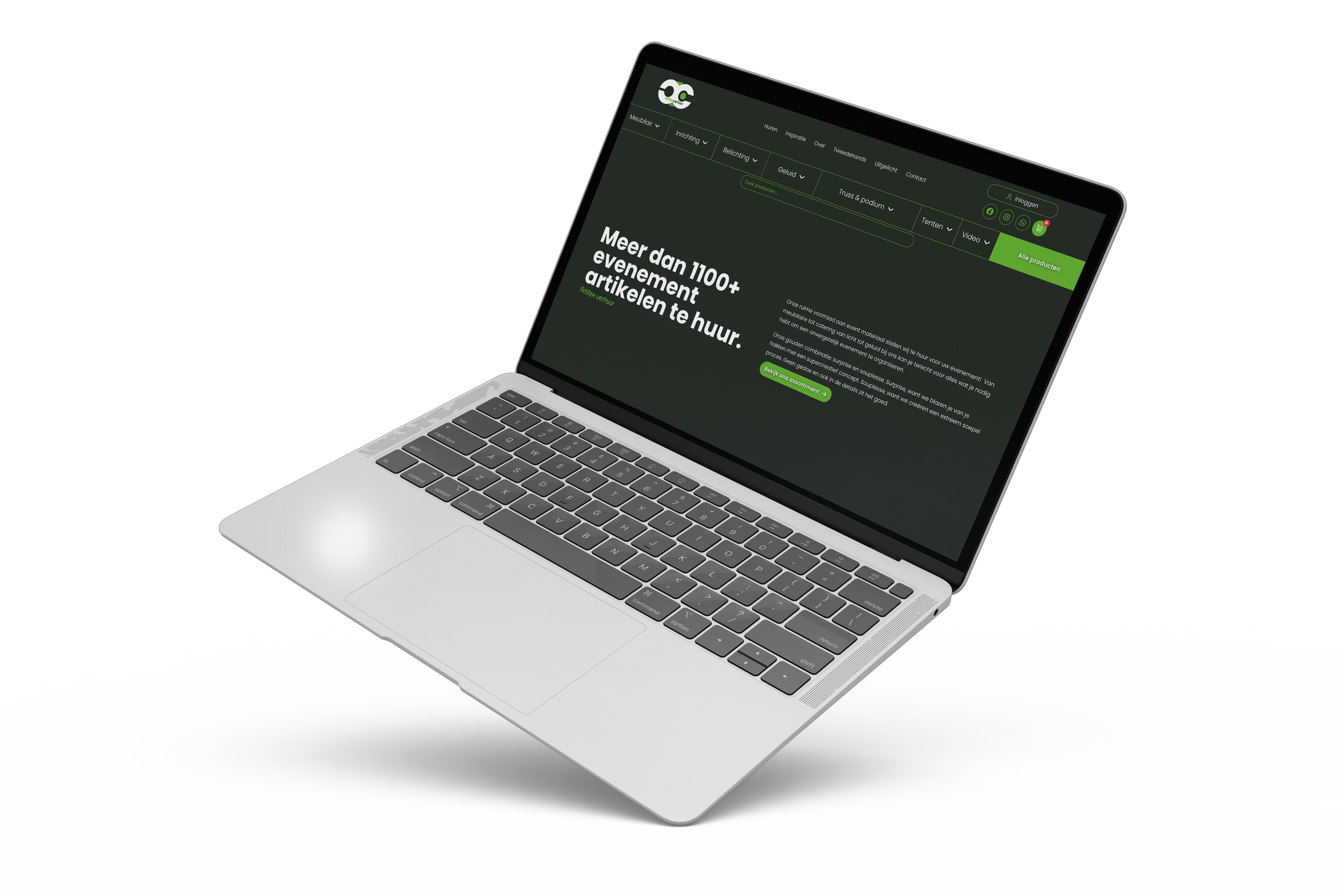 Website Artifex Events & Verhuur
