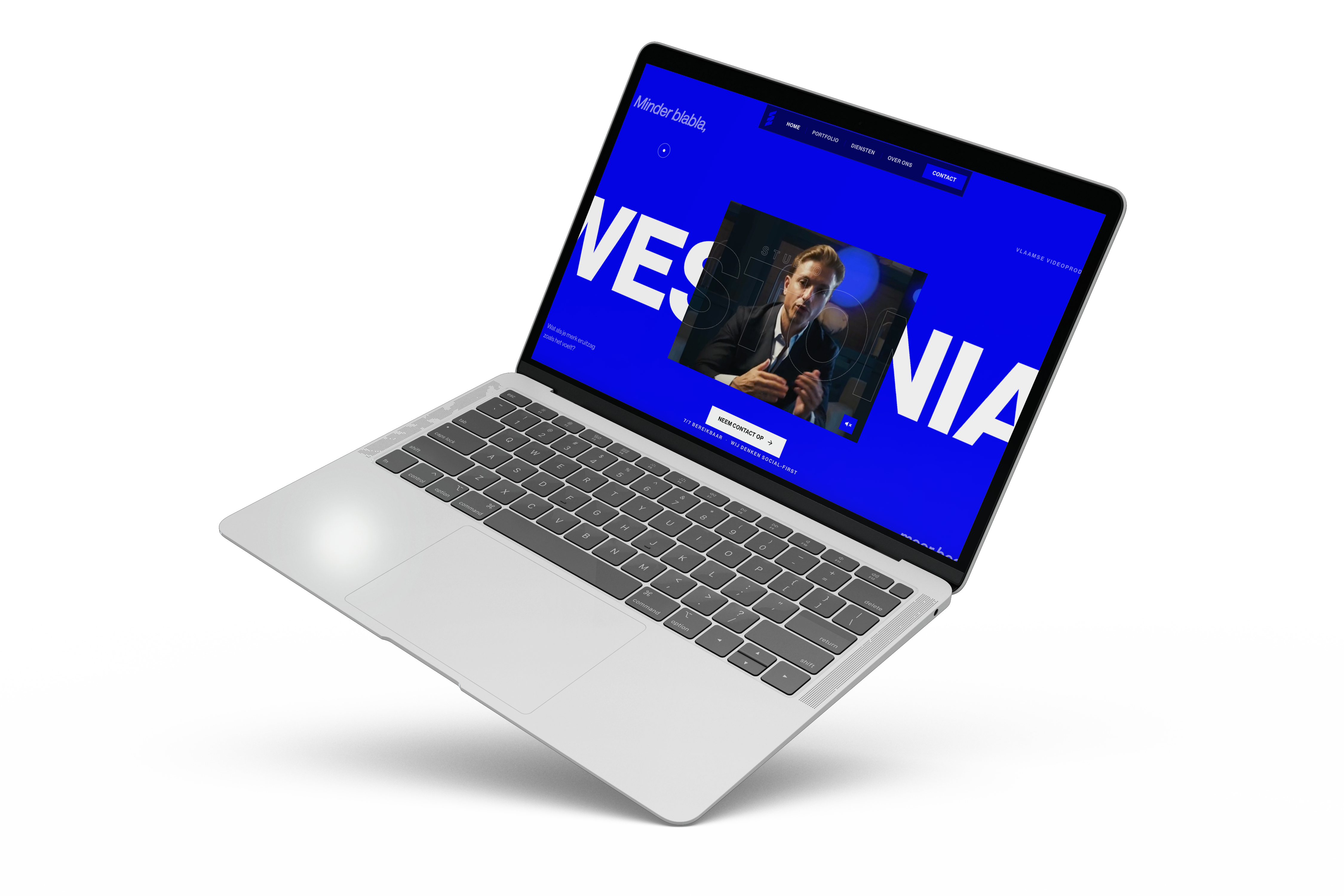 Visuele presentatie van de Studio Westonia website met video's.