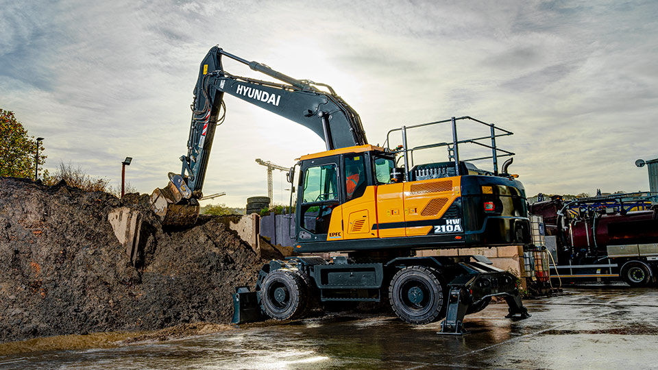 Hyundai pelle aan het werk