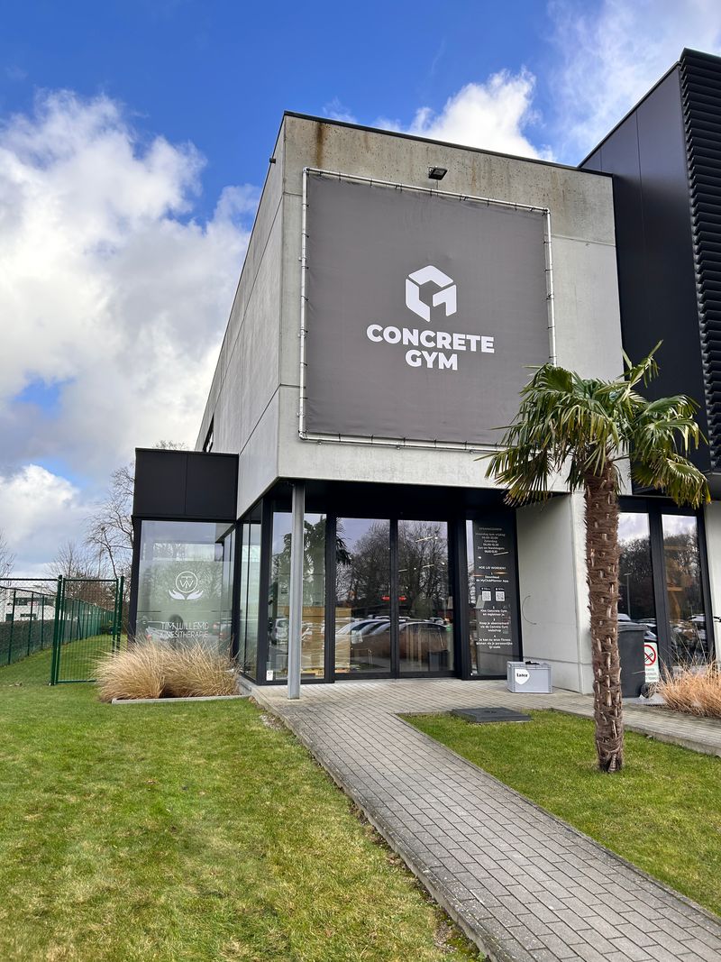 Gevelbelettering voor Concrete Gym
