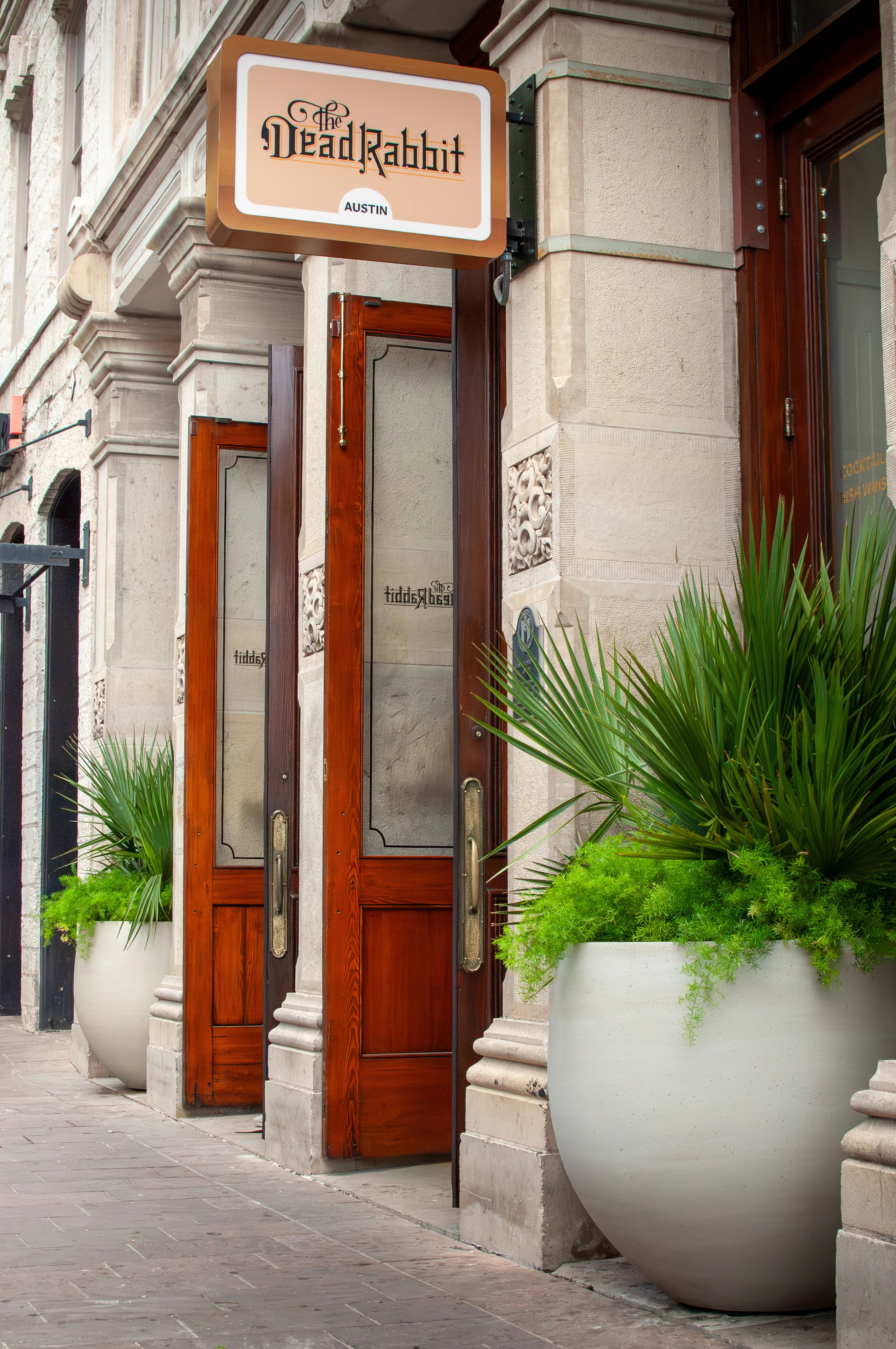 The Dead Rabbit Austin exterior plant design