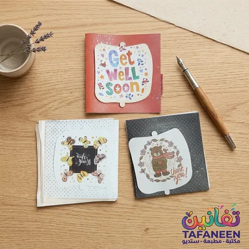 Embossed/3D Eid Greeting Card Universal With Envelope 8.5*9